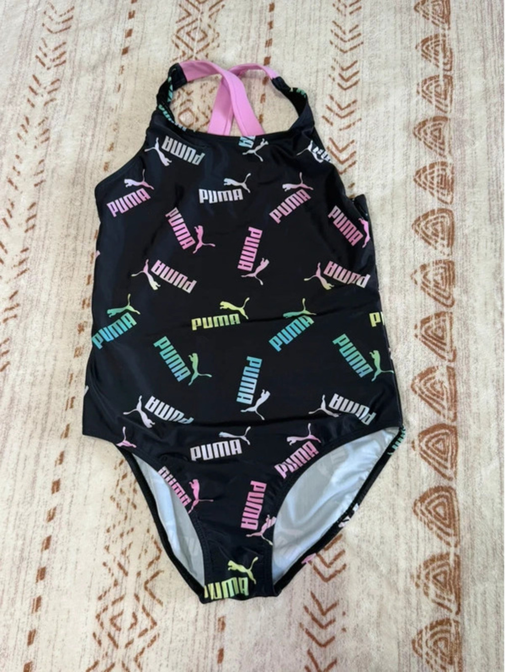 Puma one piece bathing suit racerback